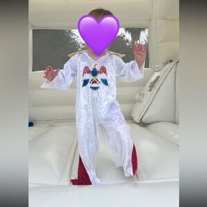 Elvis Presley Kids Costume  size 1-2 years old- used once + 2 pair of sunglasses